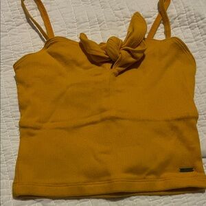 Hollister Mustard Knotted Camisole